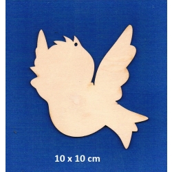 SKLEJKA #3mm Ptaszek 10x10cm kontur , wróbelek 10x10cm / 0225